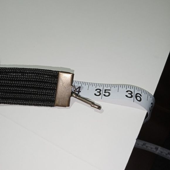 Vintage bohemian decorative belt with metal and wooden beads. Boho accessories. main image 11
